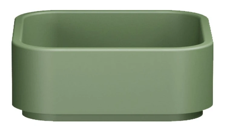 HAKO umywalka ceramiczna nablatowa 40x40cm, verde mat
