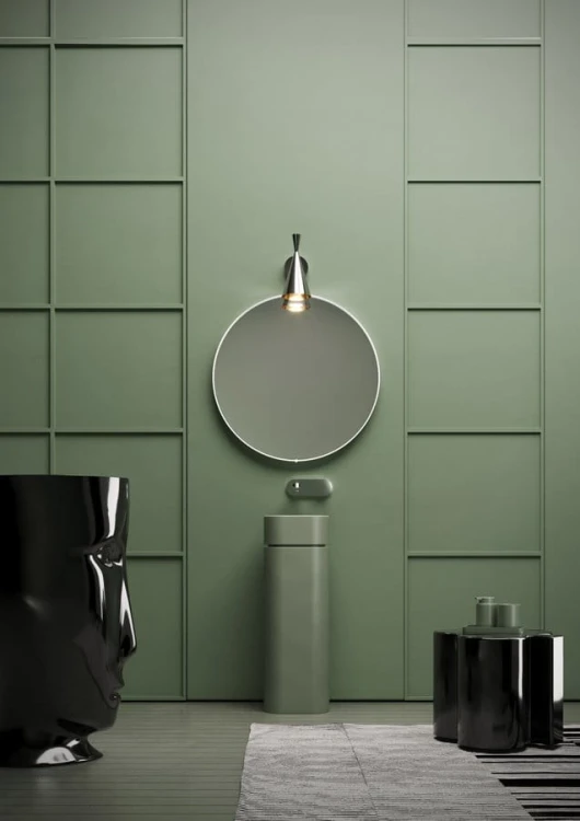 HAKO ceramiczna podstawa wolnostojąca do umywalki 554311, verde mat #2