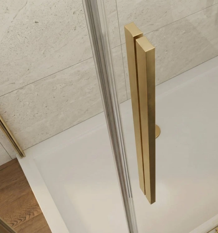 LUXOR GOLD MATT drzwi prysznicowe 1200mm, szkło czyste #6