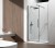 SPIRIT BLACK drzwi prysznicowe 1500mm, szkło czyste #9