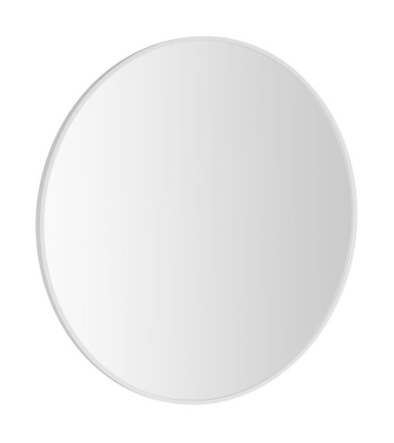 NOTION SLIM okrągłe lustro w ramie, średnica 60cm, biały mat