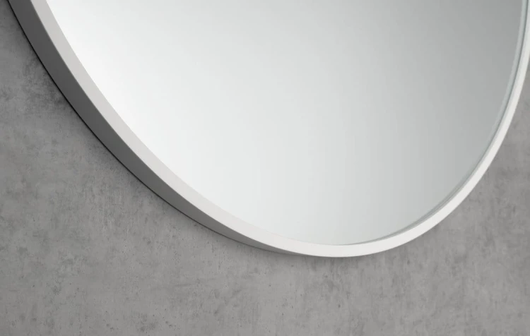 NOTION SLIM okrągłe lustro w ramie, średnica 60cm, biały mat #3