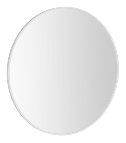NOTION SLIM okrągłe lustro w ramie, średnica 70cm, biały mat