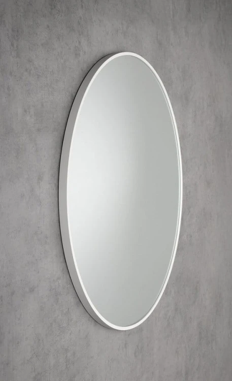 NOTION SLIM okrągłe lustro w ramie, średnica 80cm, biały mat #5