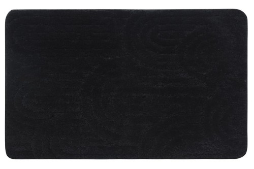 RIST dywanik łazienkowy, 50x80cm, 100% polyester, antypoślizgowy, czarny