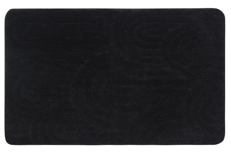 RIST dywanik łazienkowy, 50x80cm, 100% polyester, antypoślizgowy, czarny
