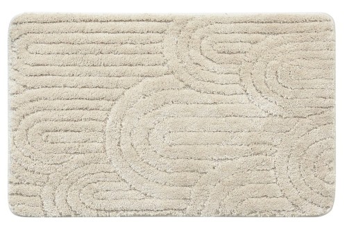 RIST dywanik łazienkowy, 50x80cm, 100% polyester, antypoślizgowy, ecru