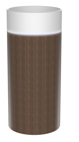 OASIS umywalka ceramiczna wolnostojąca ø 40x89cm, biała/dąb Cardamom