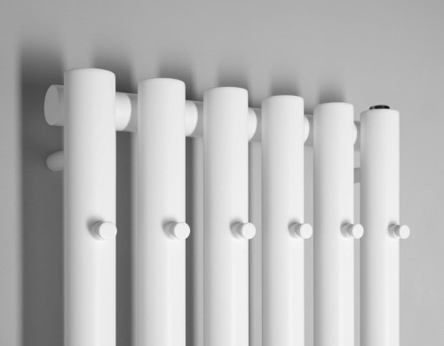 PILON grzejnik łazienkowy 418x1800mm, 6 wieszaki, biały mat #2