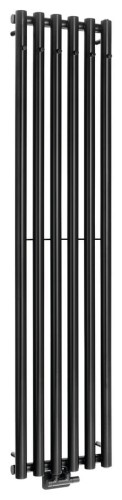 PILON grzejnik łazienkowy 418x1800mm, 6 wieszaki, czarny mat