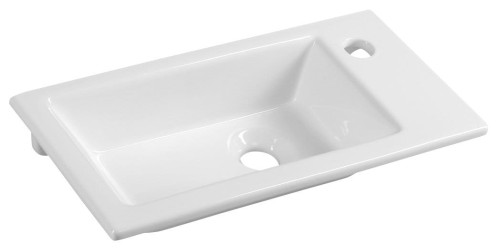 Umywalka meblowa AQUALINE ZUNO 50 × 25 cm biała