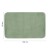 Rysunek techniczny - FUZZY dywanik lazienkowy, 60x100cm, 100% polyester, antypoślizgowa, zielony