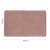 Rysunek techniczny - FUZZY dywanik łazienkowy, 60x100cm, 100% polyester, antypoślizgowa, różowy