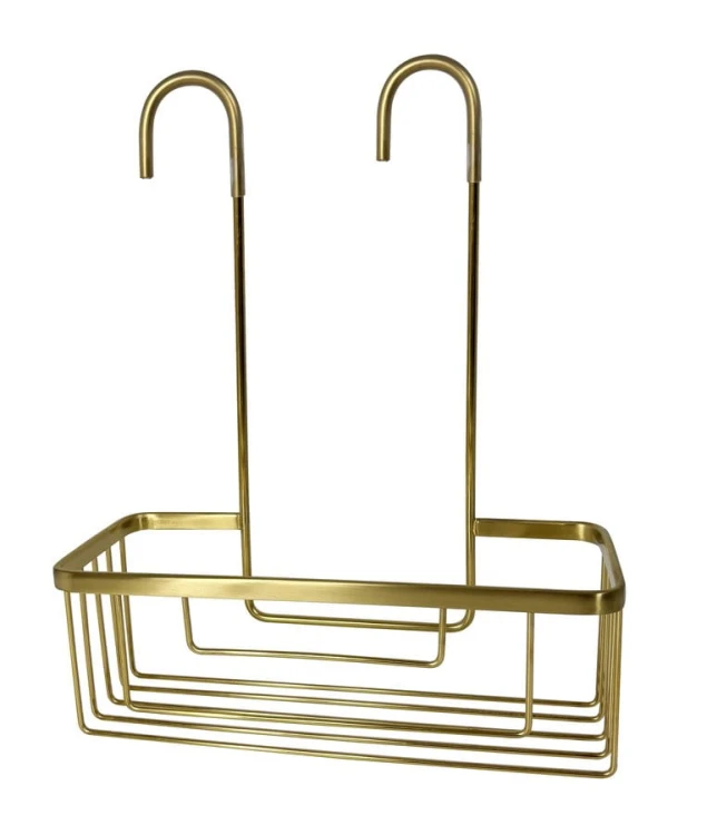 SMART półka do kabiny prysznicowej, zawieszana na baterii, 300x375x120 mm, złoto mat