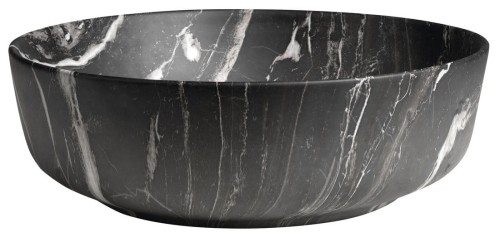RONDEA umywalka ceramiczna nablatowa średnica 41cm, carnico marmor #2