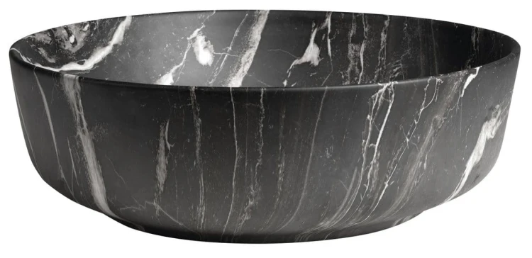 RONDEA umywalka ceramiczna nablatowa średnica 41cm, carnico marmor #2