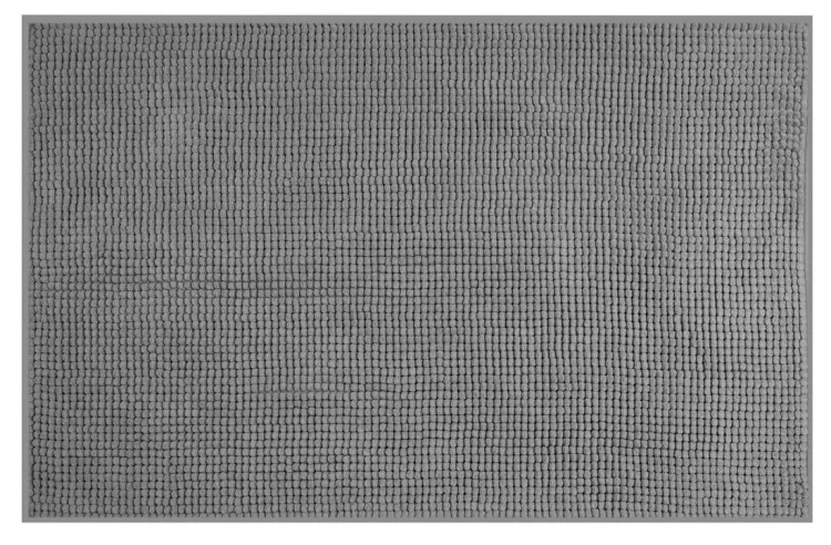 CHENILL dywanik łazienkowy 50x80cm, 100% polyester, szary