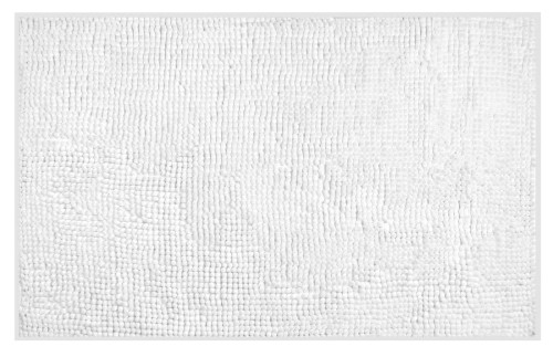 CHENILL dywanik łazienkowy 50x80cm, 100% polyester, biały