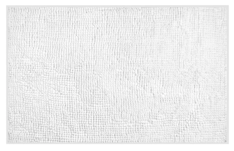 CHENILL dywanik łazienkowy 50x80cm, 100% polyester, biały