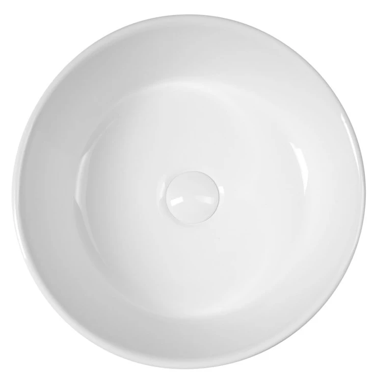 Umywalka ceramiczna nablatowa, średnica 40cm, biały #2