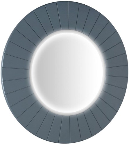 LUMIRO STRIP okrągłe lustro z oświetleniem LED w ramie średnica 90cm, siena