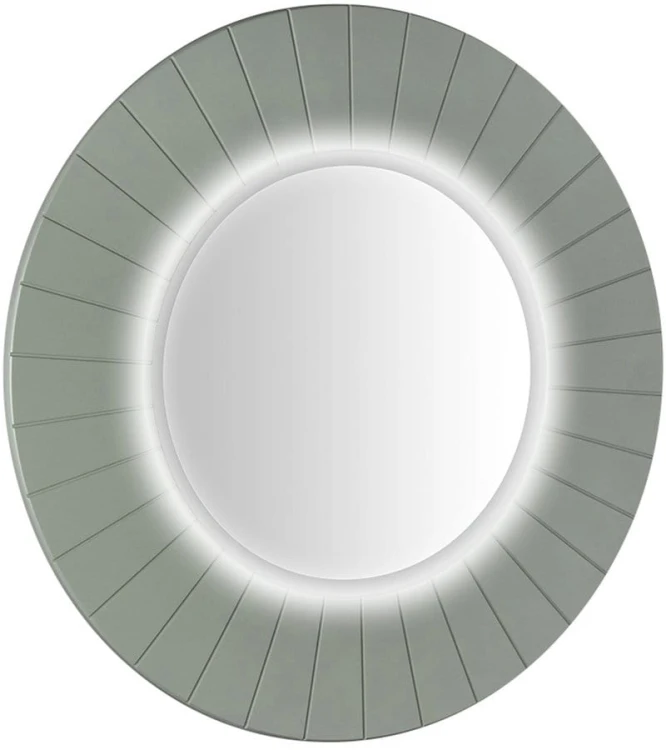 LUMIRO STRIP okrągłe lustro z oświetleniem LED w ramie średnica 90cm, verde