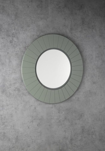 LUMIRO STRIP okrągłe lustro z oświetleniem LED w ramie średnica 90cm, verde #2