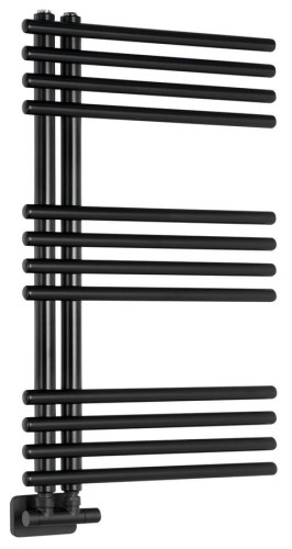 NYMPHA grzejnik łazienkowy 500x800mm, czarny mat
