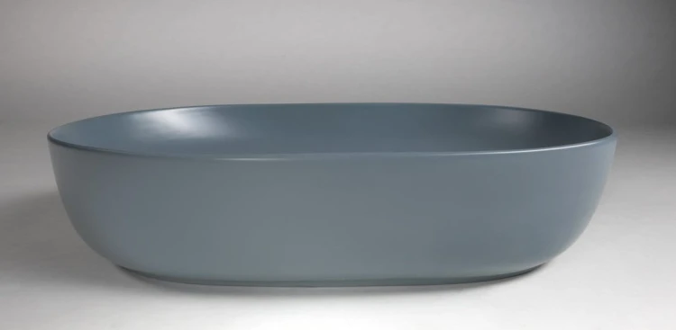 ARDEA ceramiczna umywalka nablatowa, 60,5x41,5cm, siena #3