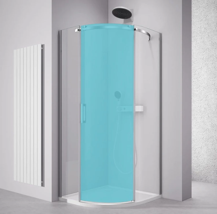 THRON COMPONENT kabina prysznicowa półokrągła 900x900mm, szkło czyste, prawy