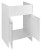 Szafka pod zlew 58,2x78x38,3cm, plastik, biały #2
