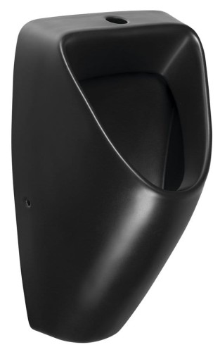 SCHWARN BLACK pisuar ceramiczny, górny dopływ wody, czarny mat