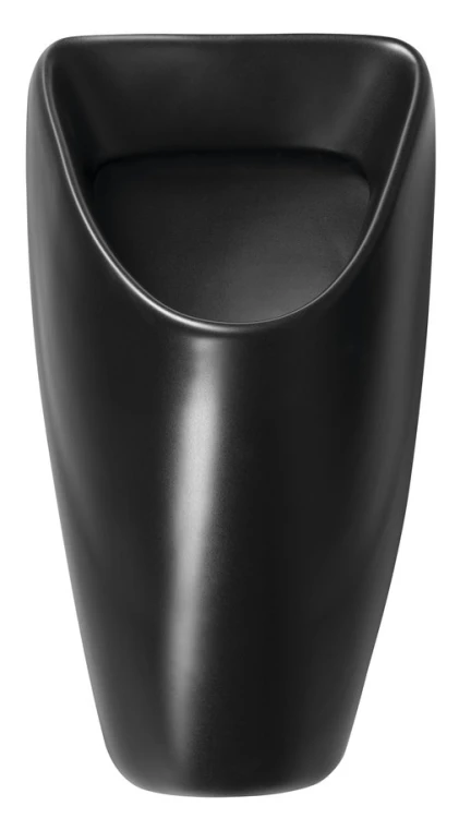 SCHWARN BLACK pisuar ceramiczny, górny dopływ wody, czarny mat #4