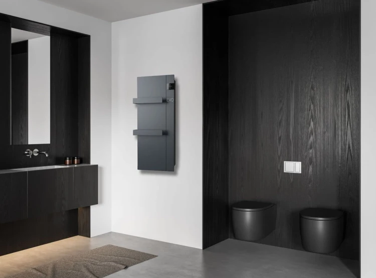 ONSEN EVO elektryczny grzejnik łazienkowy, 400x900mm, 1000 W, antracyt #2