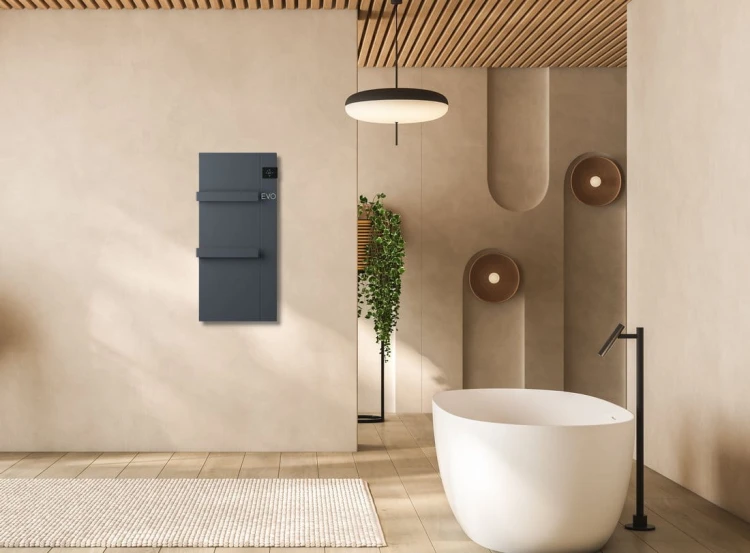 ONSEN EVO elektryczny grzejnik łazienkowy, 400x900mm, 1000 W, antracyt #3