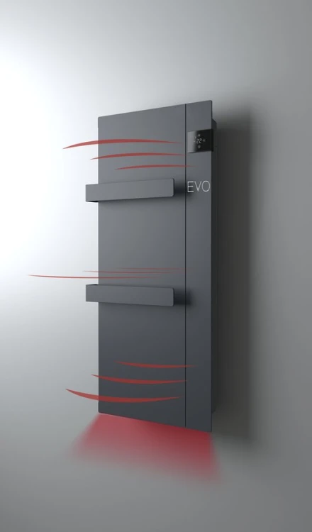 ONSEN EVO elektryczny grzejnik łazienkowy, 400x900mm, 1000 W, antracyt #4