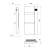 Rysunek techniczny - ONSEN EVO elektryczny grzejnik łazienkowy, 400x900mm, 1000 W, antracyt