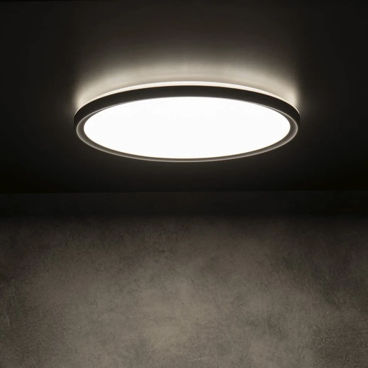 AZPO lampa sufitowa LED, średnica 420mm, 22W, 3000/4000/6000K, IP54, czarny mat #4