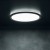 AZPO lampa sufitowa LED, średnica 420mm, 22W, 3000/4000/6000K, IP54, czarny mat #6