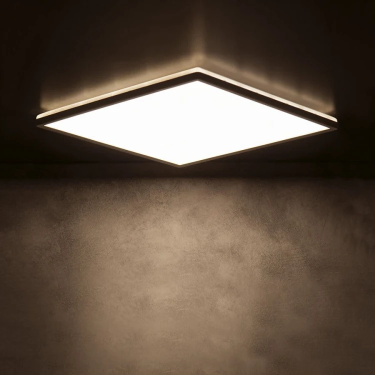 AZPO lampa sufitowa LED 225x225mm, 12,3W, 3000/4000/6000K,IP54, czarny mat #6