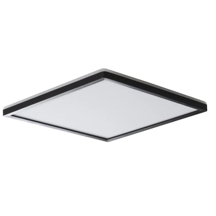 AZPO lampa sufitowa LED 420x420mm, 22W, 3000/4000/6000K, IP54, czarny mat
