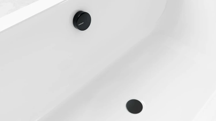 Zestaw odpływowy z korkiem automatycznym, długość 600mm, korek 72mm, gun metal #2