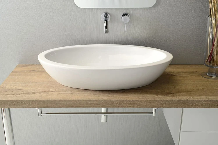 SISTEMA umywalka ceramiczna 75x42cm, biała #3