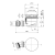 Rysunek techniczny - Syfon do brodzików, średnica 90mm, DN40, maskownica gun metal
