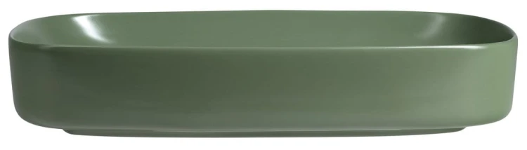 MATTEO umywalka ceramiczna nablatowa 65x40cm, zielony mat #4