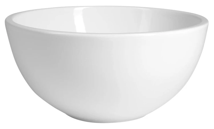 MOON umywalka ceramiczna nablatowa wysoka, średnica 43cm, biały #2