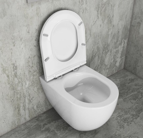 INFINITY miska WC wisząca, Rimless, 36,5x53cm, biały #2