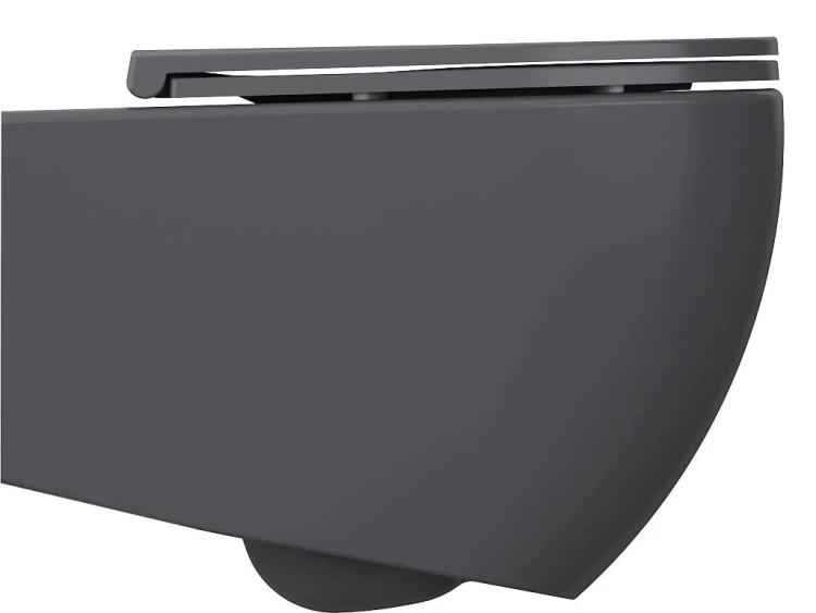 INFINITY miska WC wisząca, Rimless, 36,5x53cm, antracyt #3