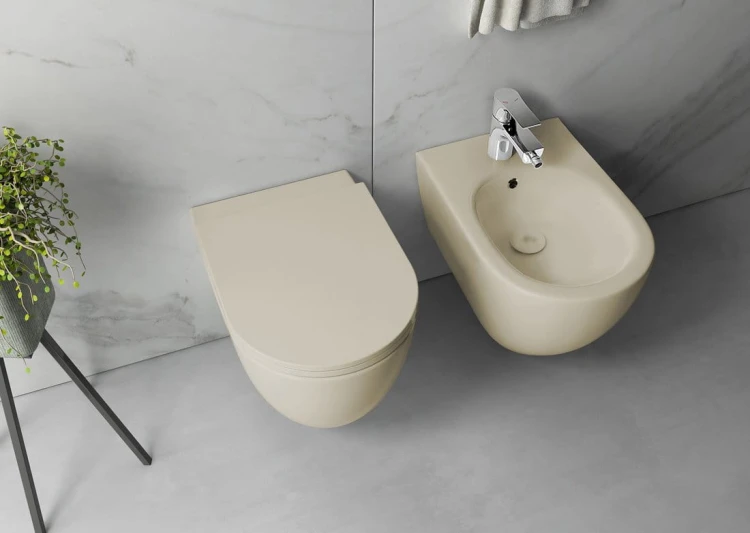 INFINITY miska WC wisząca, Rimless, 36,5x53cm, ivory #2