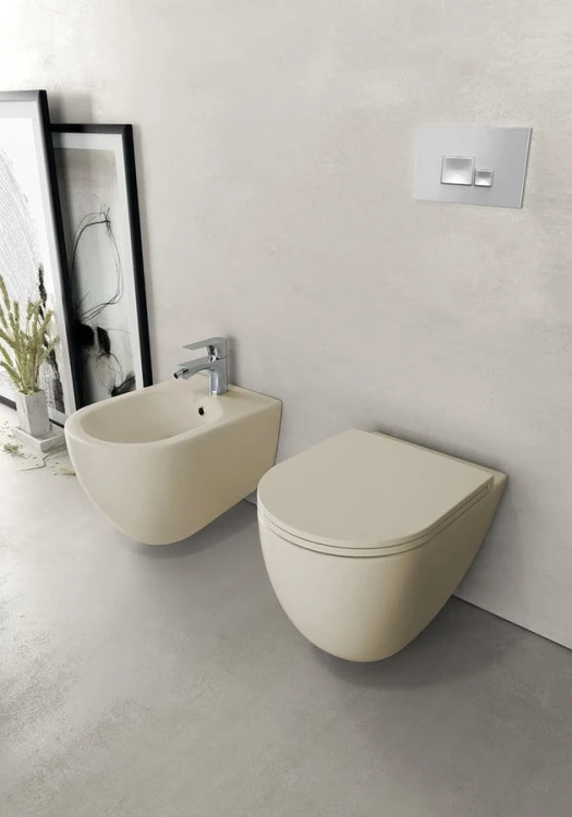 INFINITY miska WC wisząca, Rimless, 36,5x53cm, ivory #3